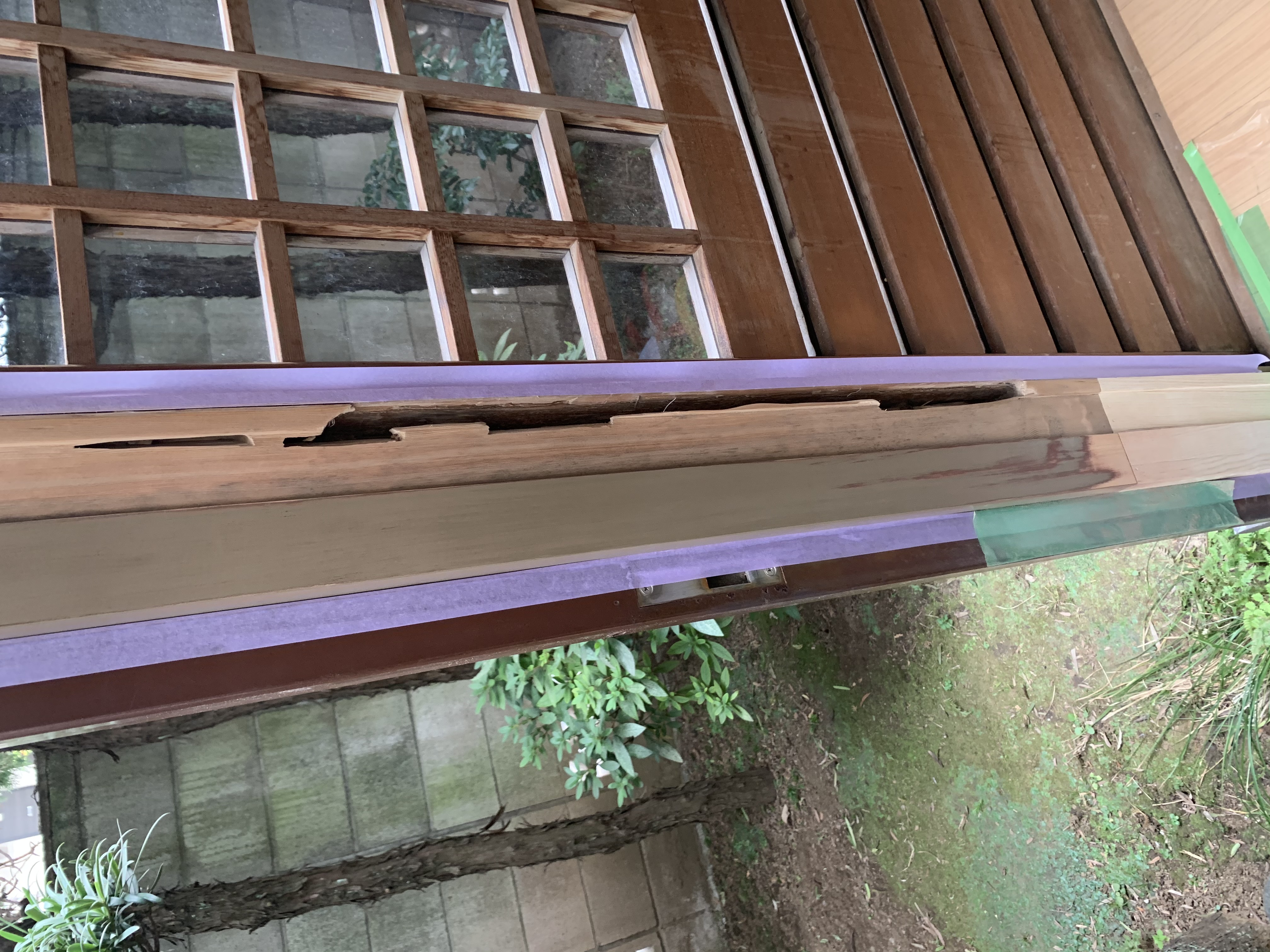 木枠腐食(リフォーム)補修② Before